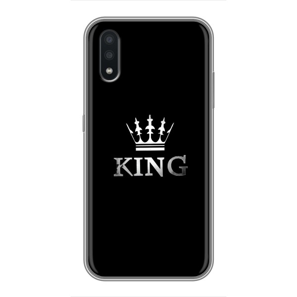 Чехол (Корона на чёрном фоне) для Самсунг А01 Кор – KING