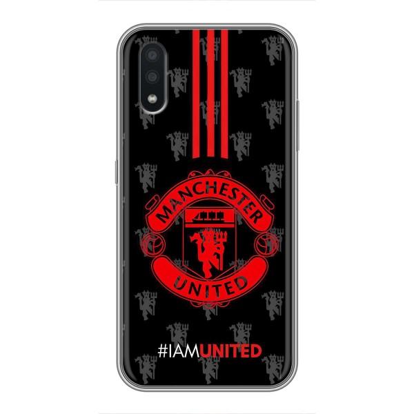 Чехол Манчестер Юнайтед для Самсунг А01 Кор (AlphaPrint) – лого МЮ