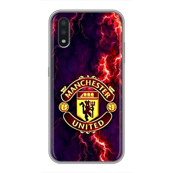 Чехол Манчестер Юнайтед для Самсунг А01 Кор (AlphaPrint) – огненный Манчестер