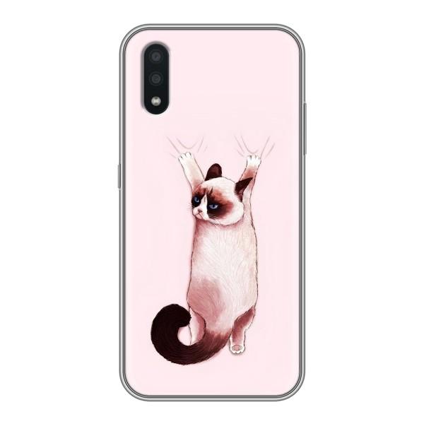 Чехол на Самсунг А01 Кор с Котами (VPrint) – Котик падает