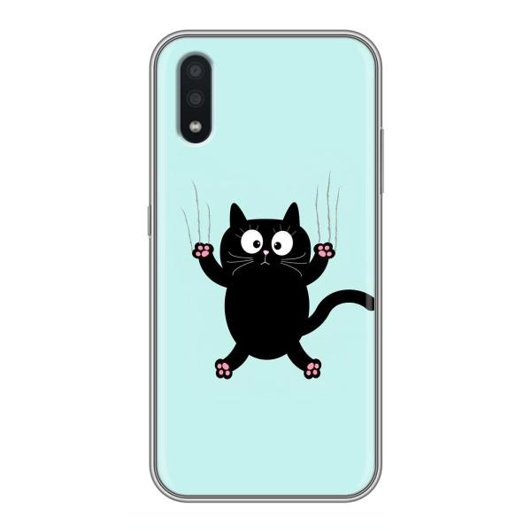 Чехол с принтом для Samsung Galaxy A01 Core (AlphaPrint) Модные коты – Падающий кот