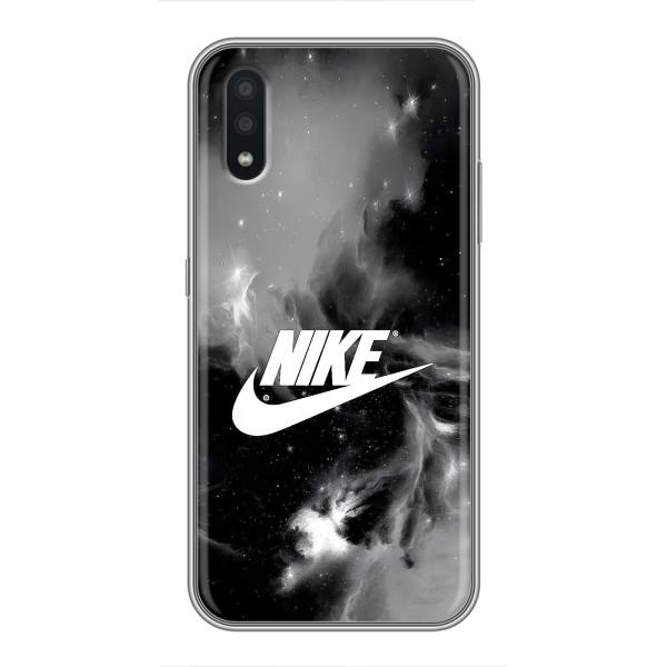 Чехол для Samsung Galaxy A01 Core - с принтом Найк (AlphaPrint) – Лого Найк