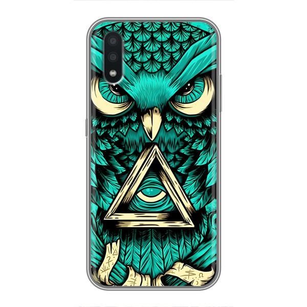 Чехол с птицами на Samsung Galaxy A01 Core (VPrint) – Сова с глазом