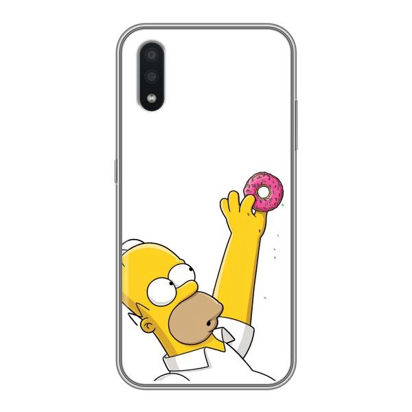 Чjхол з Сімпсонами для Samsung Galaxy A01 Core (VPrint) – Гомер з пончиком