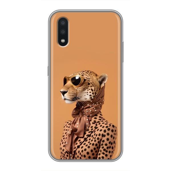 Чохол з принтом стильні тварини для Самсунг Галаксі А01 Кор – Стильний леопард