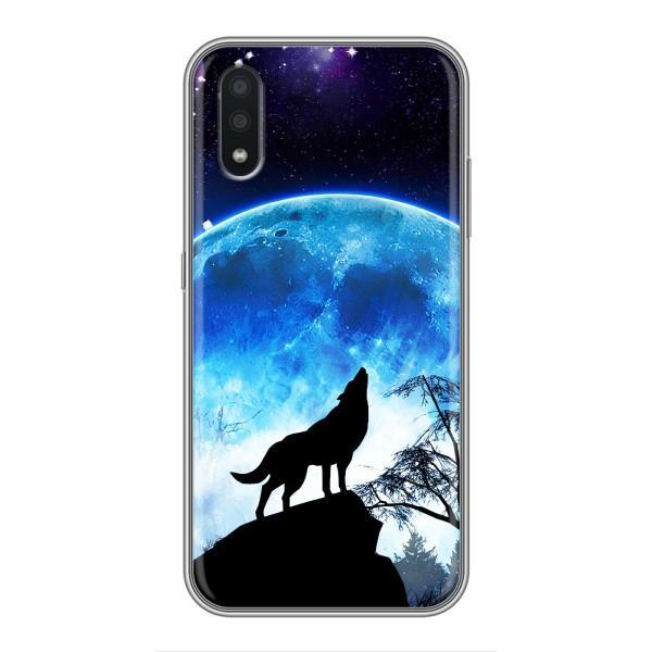 Захисні чохли для Самсунг Галаксі А01 Кор (AlphaPrint) (ХІТ продаж) ВОВК – Вовк на місяць