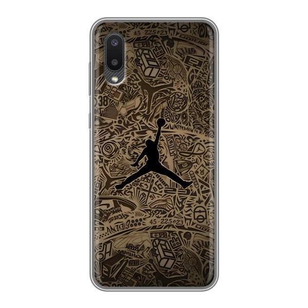 Чехлы для Samsung Galaxy A02 - с картинкой JORDAN (AlphaPrint) – Logo Jordan