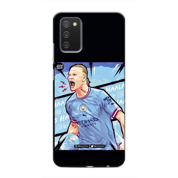 Чехлы с футболистом Ерлинг Холанд для Samsung Galaxy A02s (AlphaPrint) – гол Эрлинг Холланд