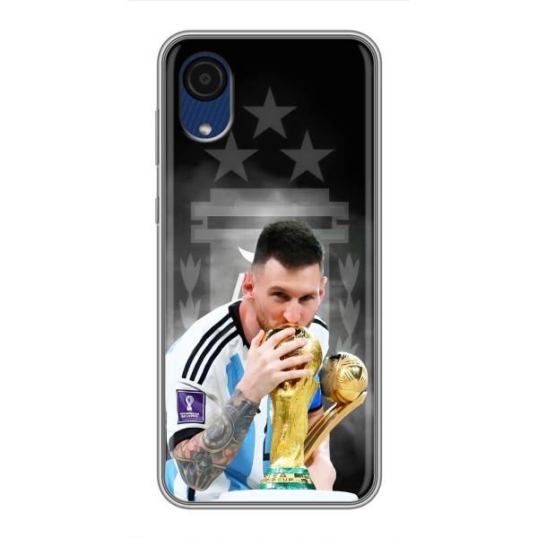 Чехлы для Samsung Galaxy A03 Core (Leo чемпион) (AlphaPrint) – Месси Чемпион