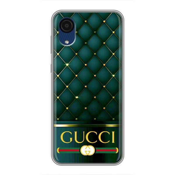 Чехлы ГУЧЧИ для Самсунг А03 Кор (AlphaPrint) – Текстура Гуччи