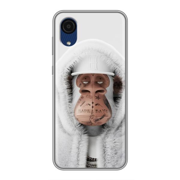 Чехлы с Обезьянами NFT для Samsung Galaxy A03 Core (AlphaPrint) – обезьяна NFT в тату