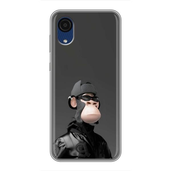 Чехлы с Обезьянами NFT для Samsung Galaxy A03 Core (AlphaPrint) – стильная обезьяна NFT