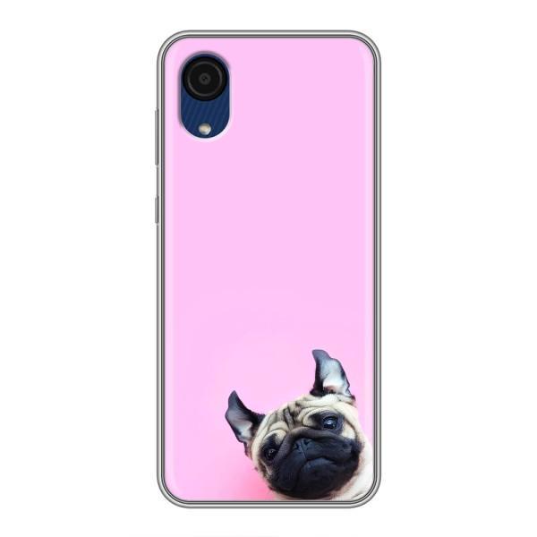Чехлы с собаками для Samsung Galaxy A03 Core (VPrint) – Смешная собака