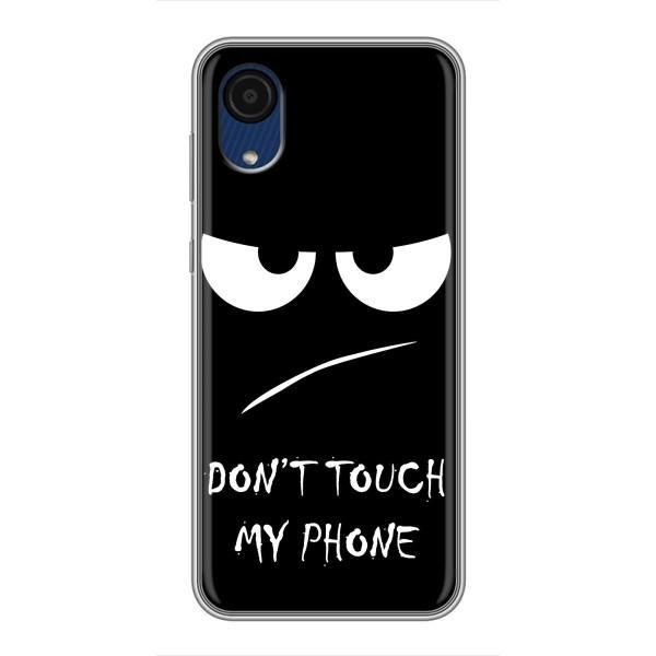 Чохол для Samsung Galaxy A03 Core - (AlphaPrint) з принтом (ТОП продажів) – Dont Touch
