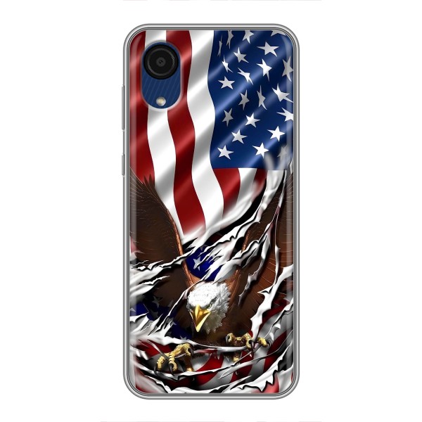Чехол Флаг USA для Samsung Galaxy A03 Core – Флаг USA