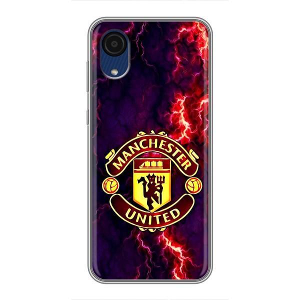 Чохол Манчестер Юнайтед для Samsung Galaxy A03 Core (AlphaPrint) – вогняний Манчестер