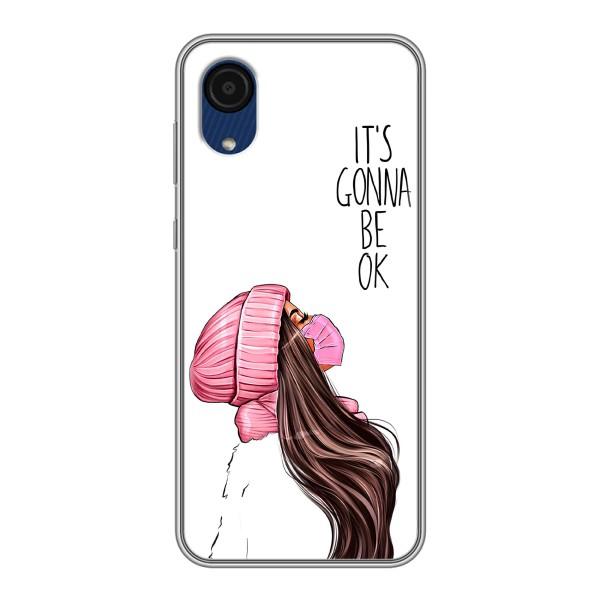 Чехол с печатью для Samsung Galaxy A03 Core - (Мода) (AlphaPrint) – Коронавирус