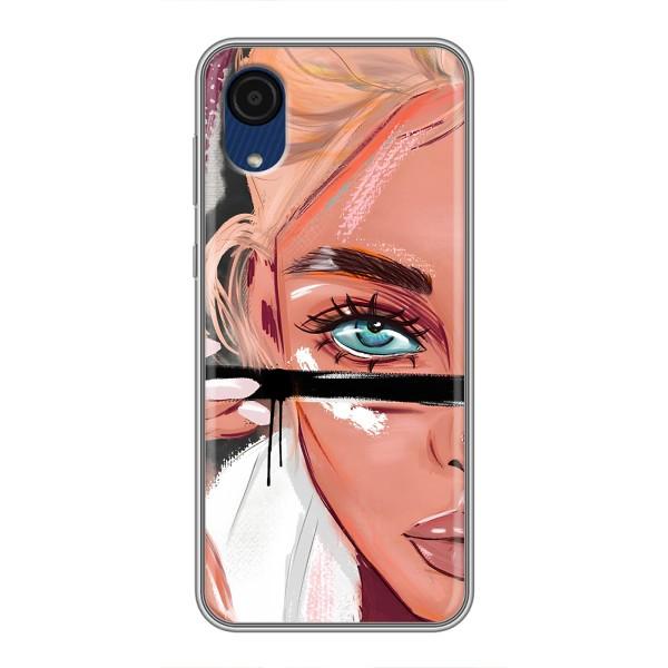 Чехол с печатью для Samsung Galaxy A03 Core - (Мода) (AlphaPrint) – Макияж