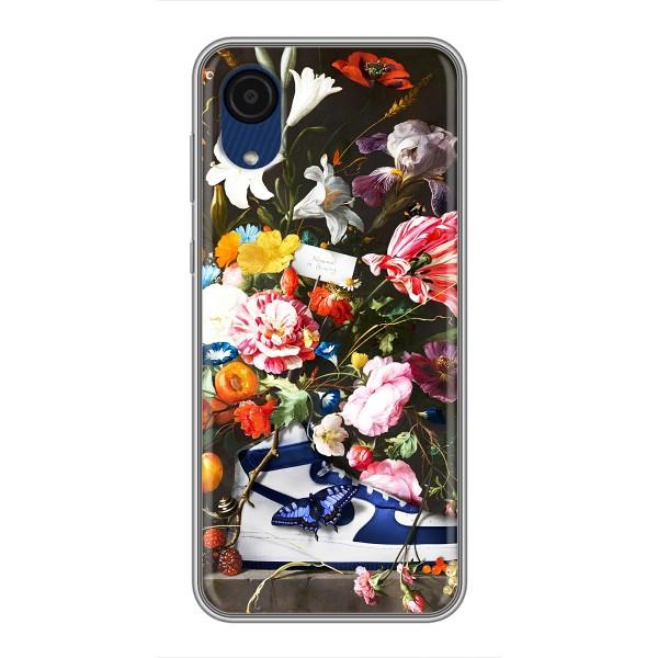 Чехол для Samsung Galaxy A03 Core - с принтом Найк (AlphaPrint) – Стиль Найк