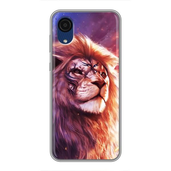 Чохол з картинкою ЛЕВ для Samsung Galaxy A03 Core (VPrint) – Красочний Лев