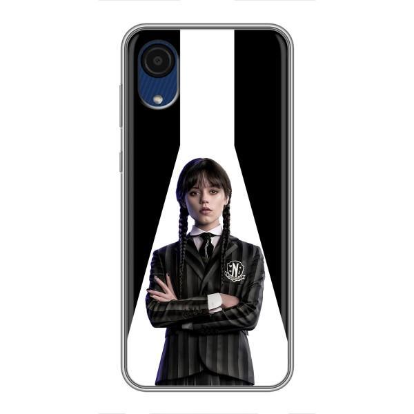 Чехлы Венсдей на Samsung Galaxy A03 Core Уэнсдей (AlphaPrint) – W-Wednesday