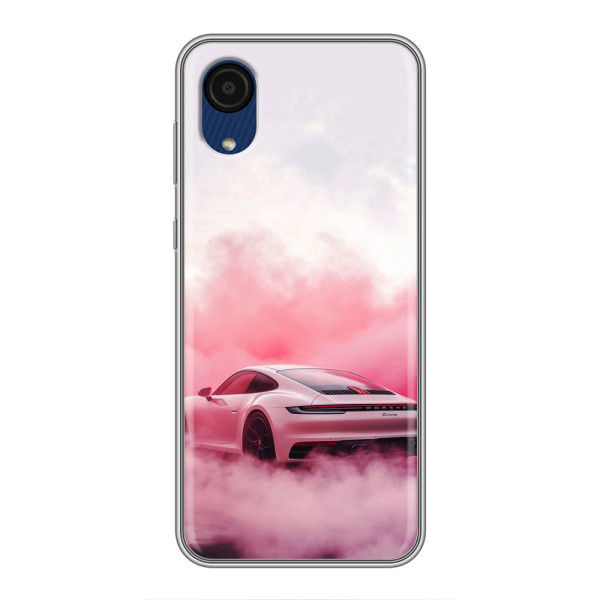 Чохол з авто Порше для Samsung Galaxy A03 Core – Рожевий Порше