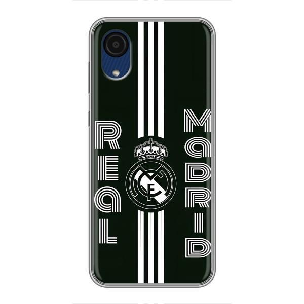 ФК Реал Мадрид чехлы для Samsung Galaxy A03 Core (AlphaPrint) – черно белый Реал