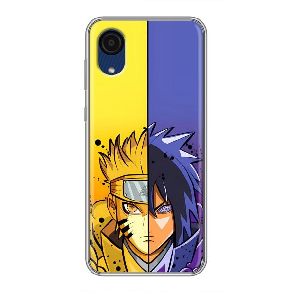 Купить Чохли на телефон з принтом Anime для Samsung Galaxy A03 Core – Naruto Vs Sasuke