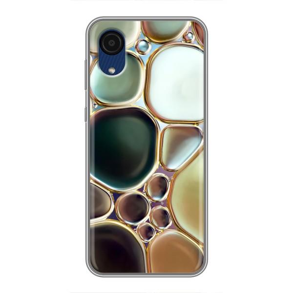 Мраморный чехол на Samsung Galaxy A03 Core (VPrint) – Радужный Мрамор