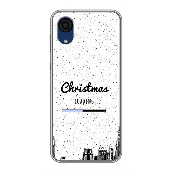 Різдвяні, Святкові Чохли для Samsung Galaxy A03 Core – Різдво завантажується