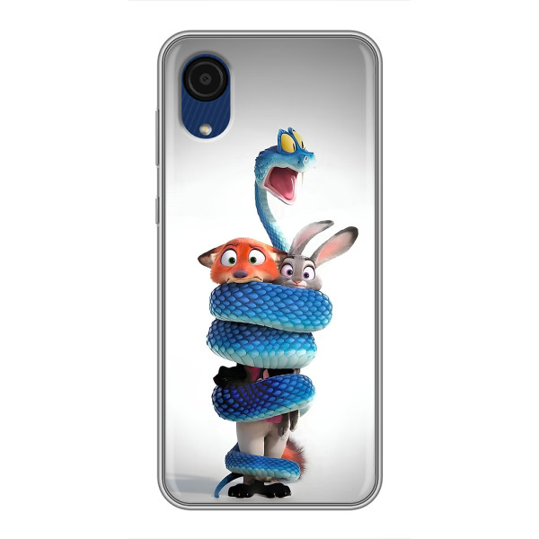 Силіконовий чохол з принтом Зоотрополіс для Samsung Galaxy A03 Core – Змія Зоо