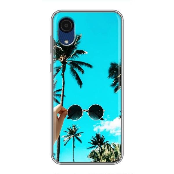 Силиконовый чехол с КАРТИНКАМИ лето для Samsung Galaxy A03 Core (AlphaPrint) – Взгляд лето