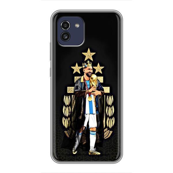Чохли для Samsung Galaxy A03 (A035) (Leo чемпіон) (AlphaPrint) – Мессі Король