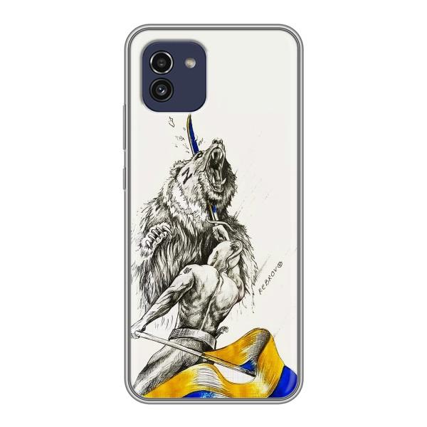 Чохли (Доброго вечора, ми за України) для Самсунг Ґелексі А03 (А035) (AlphaPrint) – Перемога