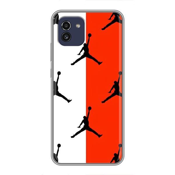 Чехлы для Samsung Galaxy A03 (A035) - с картинкой JORDAN (AlphaPrint) – Лого Джордан