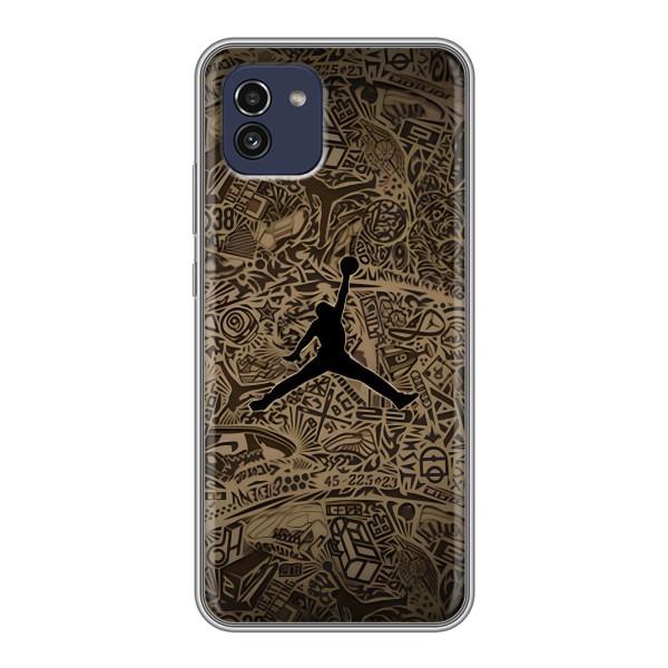 Чехлы для Samsung Galaxy A03 (A035) - с картинкой JORDAN (AlphaPrint) – Logo Jordan