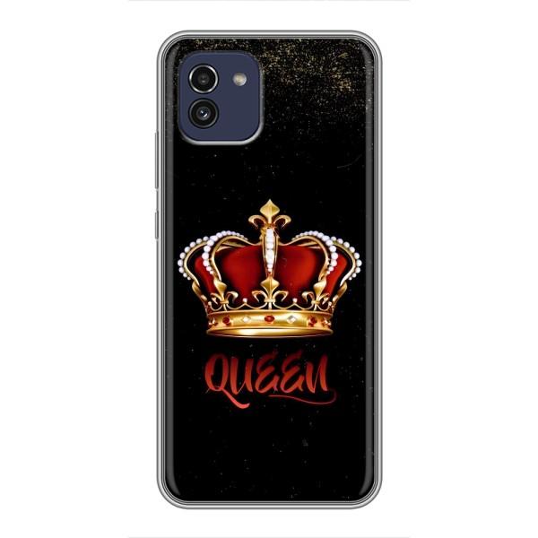 Чехол с Короной Самсунг А03 - (AlphaPrint) – Корона короля
