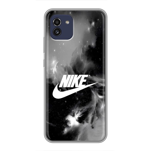 Чехол с логотипом Найк на Samsung Galaxy A03 (A035) – Найк дымчатый
