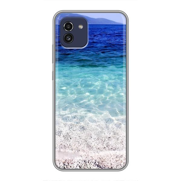 Силиконовый чехол с КАРТИНКАМИ лето для Samsung Galaxy A03 (A035) (AlphaPrint) – Море
