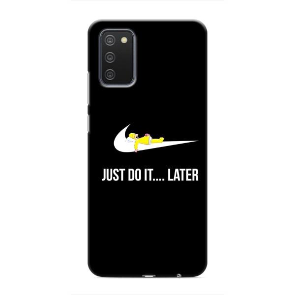 Чохол з логтипом Найк на Samsung Galaxy A03s – Nike just do it