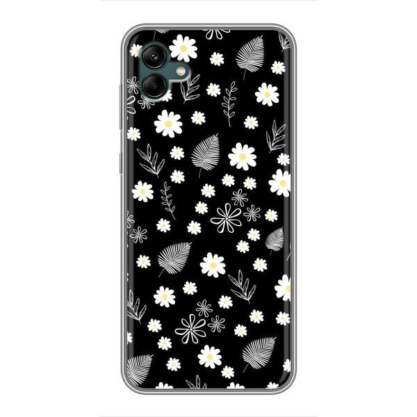 Чехлы с тематикой "ЦВЕТЫ" на Samsung Galaxy A04 – цветение на чорном