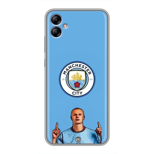 Чехлы с футболистом Ерлинг Холанд для Samsung Galaxy A04e (A042) (AlphaPrint) – Холанд Манчестер Сити