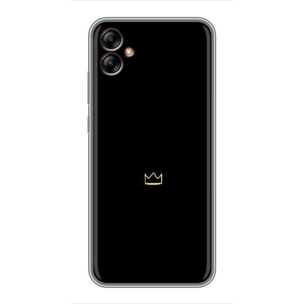 Чехол (Корона на чёрном фоне) для Самсунг А04е – Мини корона