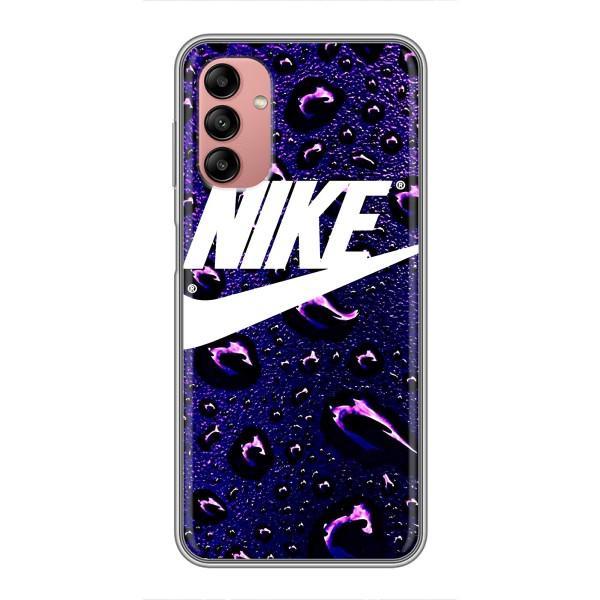 Чехол с логотипом Найк на Samsung Galaxy A04s – Найк на фиолетовом