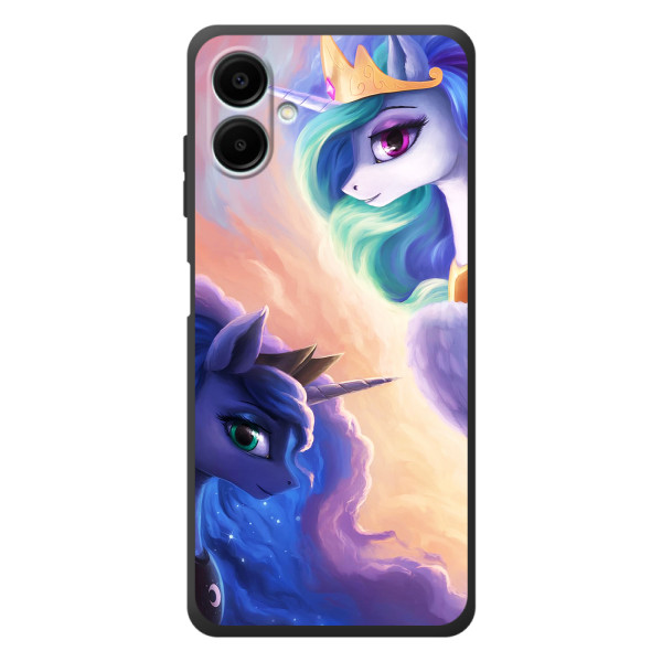 Чехол Unicorn на Samsung Galaxy A08 – Единорожки на тучках