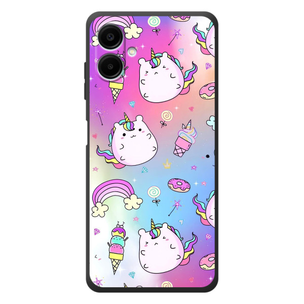Чехол Unicorn на Samsung Galaxy A08 – Радуга и Единорог