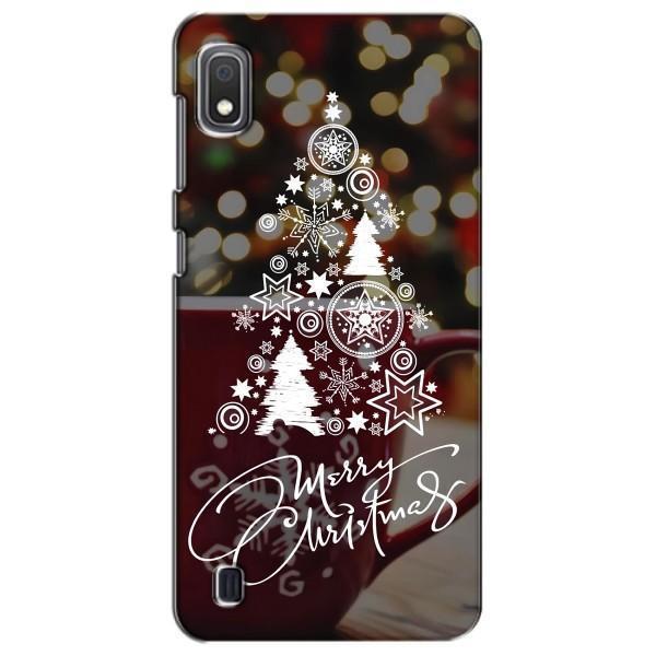 Рождественские Чехлы для Samsung Galaxy A10 2019 (A105F) (VPrint) – Елочка узорная