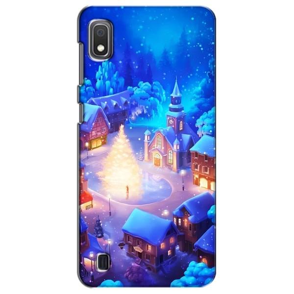 Рождественские Чехлы для Samsung Galaxy A10 2019 (A105F) (VPrint) – Рождественский город
