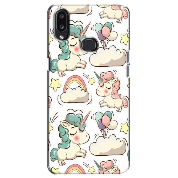 Чехол для Самсунг А10с - (Единорожки - Новинки) (AlphaPrint) – Единорожки