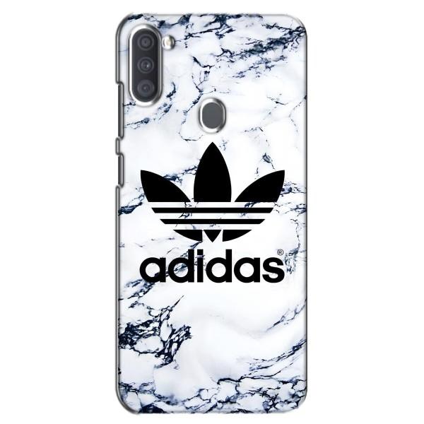 Чехлы Адидас для Samsung Galaxy A11 (A115) (AlphaPrint) – Адидас на мраморе